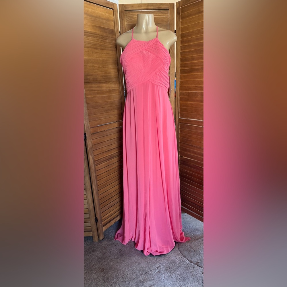 #levxoff Chic Pink bridesmaids Maxi Dress size 12